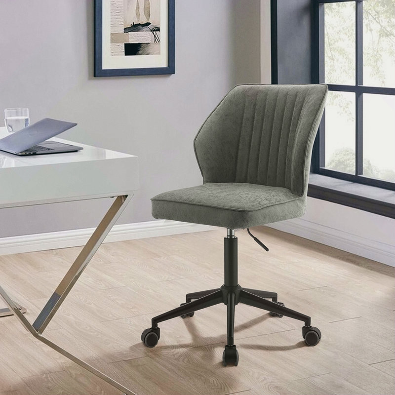 Chaise de bureau rétro et sans accoudoirs