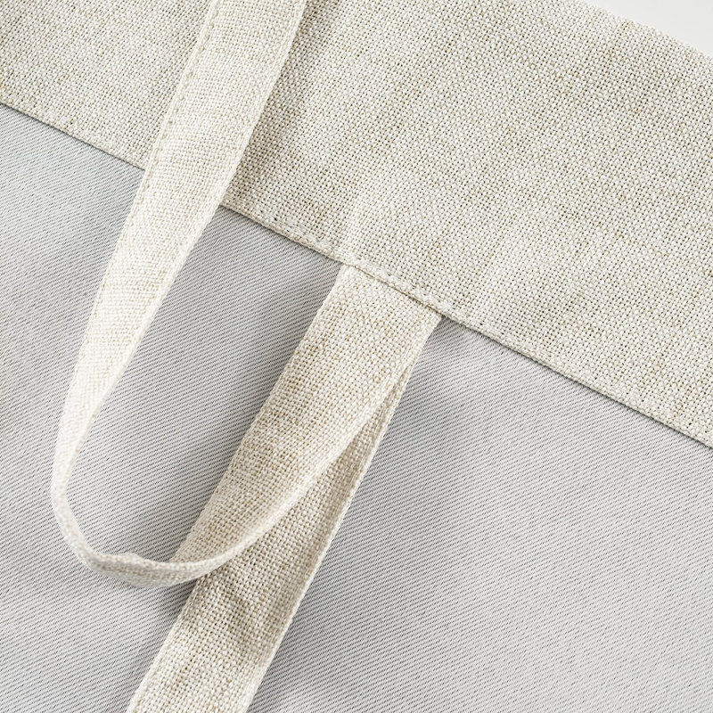 Antonino Linen Textured Blackout Tie Up Curtains Double Layer Thermal Insulated Lined Balloon Roman Shade, 45" W x 63" L