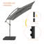 Parasol carré en porte-à-faux 98,4 po Donnella-1324081195
