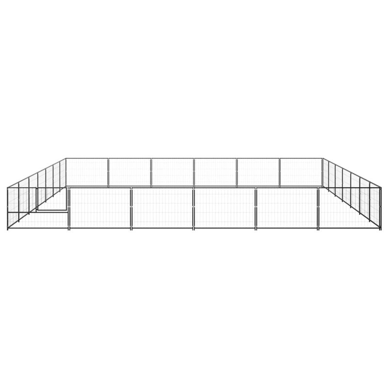 Meacham 70cm H Steel Exercise Pen With Door, 700 x 600 x 70 cm, Black