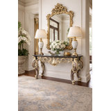Rosia 64.96'' W Marble Console Table