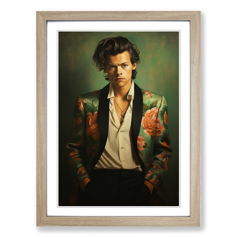 Harry Styles Classicism No.2 - Framed Print, Oak, 46cm H x 34cm W x 2cm D
