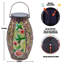 13.7" Solar Lanterns Outdoor Hanging Light Hummingbird  LED Glass Light