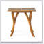 Table de salle à manger d'extérieur carrée en bois d'acacia - Durable, résistante aux intempéries et élégante pour une utilisation sur le patio et la cour
