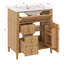 Ensemble de meuble-lavabo 30 po avec lavabo, armoire de rangement moderne avec 2 tiroirs et un tiroir basculant-650864622