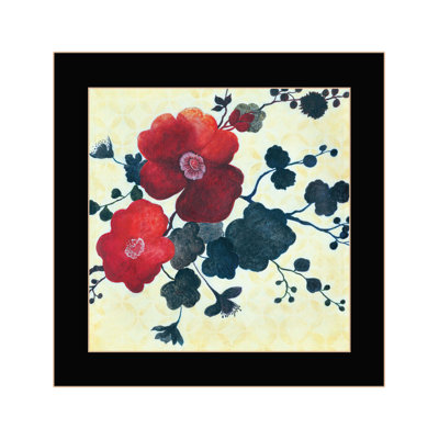 «Japanese Blossoms I», art mural encadré pour le salon, décoration murale par JG Studios