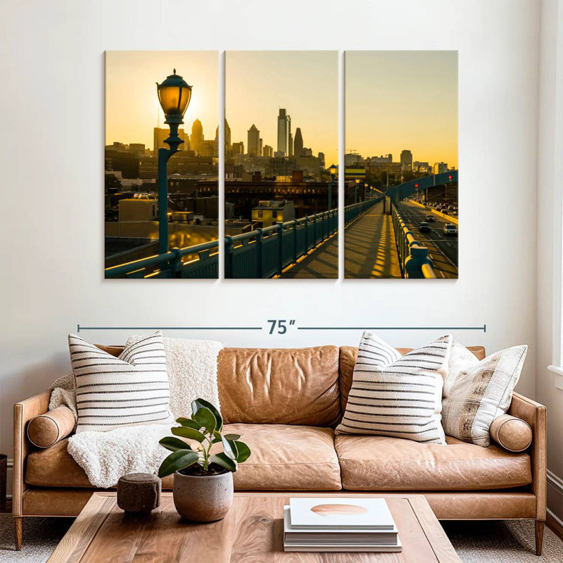 Sireci Philadelphia Franklin Bridge, 28" H x 45" W