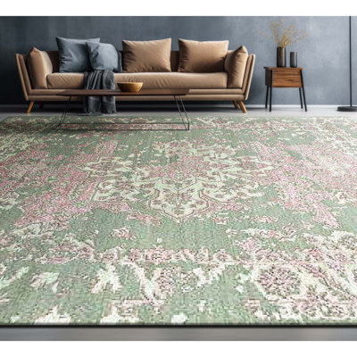 Tapis rouge noué à la main de haute qualité