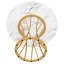 Round Metal Base Dining Table-790508420
