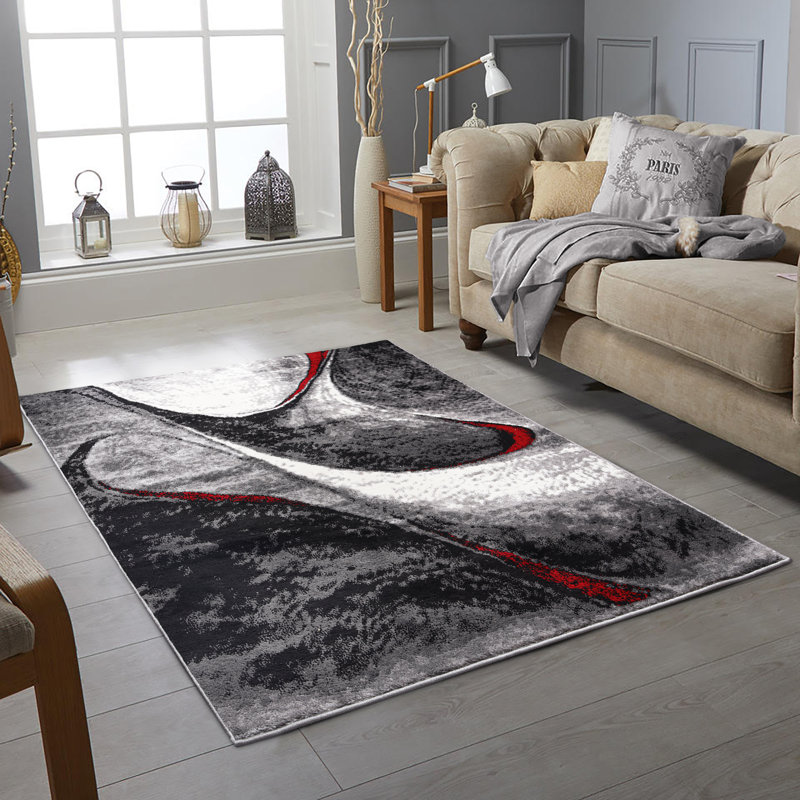 Cepeda Abstract Area Rug, Rectangle 80 x 150cm