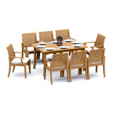 Lagos Outdoor - Piece Teak Dining Set