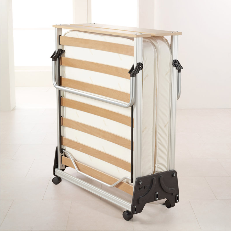 Jay-Be J-Bed Folding Bed with Contract Comfort Mattress - Single with Mattress Protector