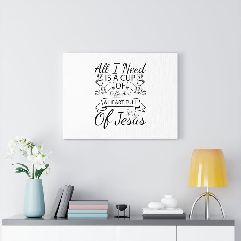 A Heart Full Of Jesus - Wrapped Canvas Print, 61cm H x 76cm W