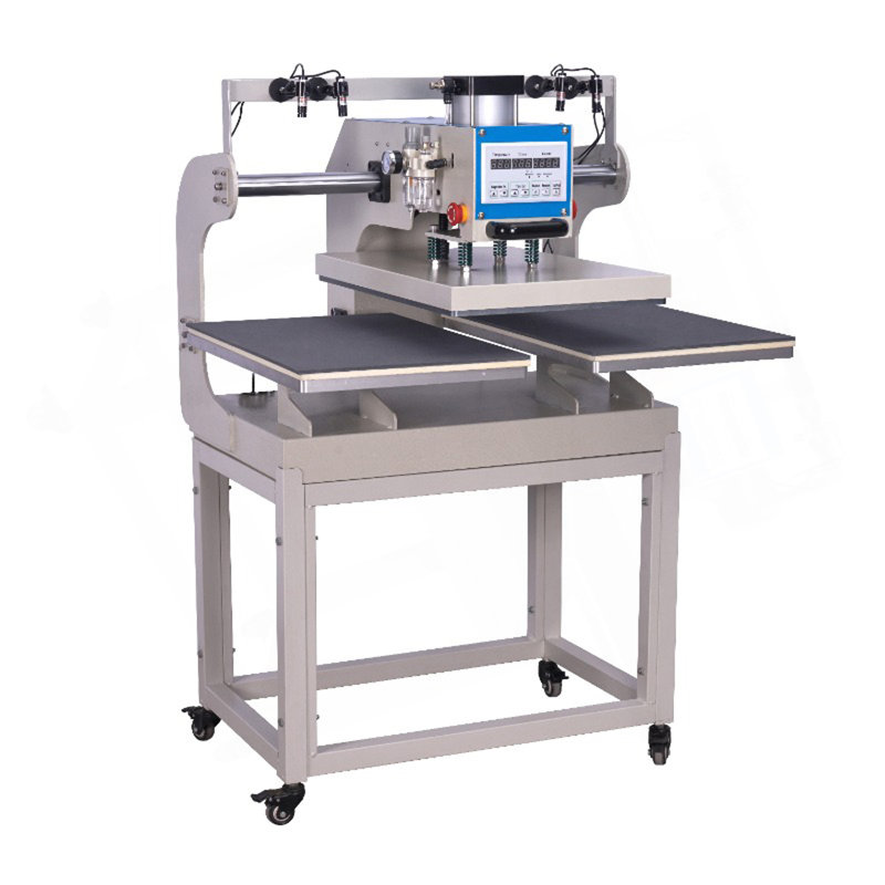 Presse à double plateau coulissante pneumatique 16X24 avec positionnement infrarouge