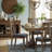 Modern Farmhouse Dining Chairs with Upholstered Seat, Set of 2