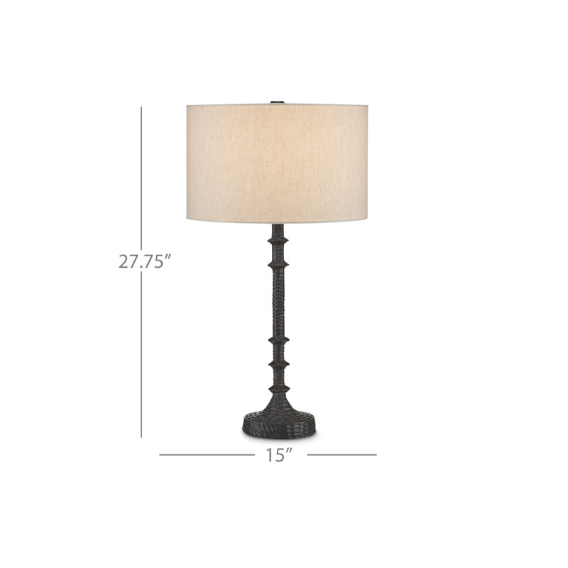 Lampe de table en métal Gallo, Bronze