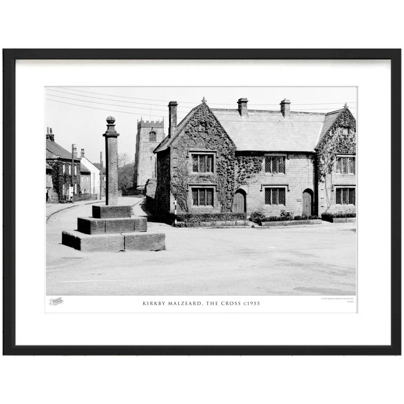Kirkby Malzeard, The Cross C1955 - Single Picture Frame Print, 40cm H x 50cm W x 2.3cm D