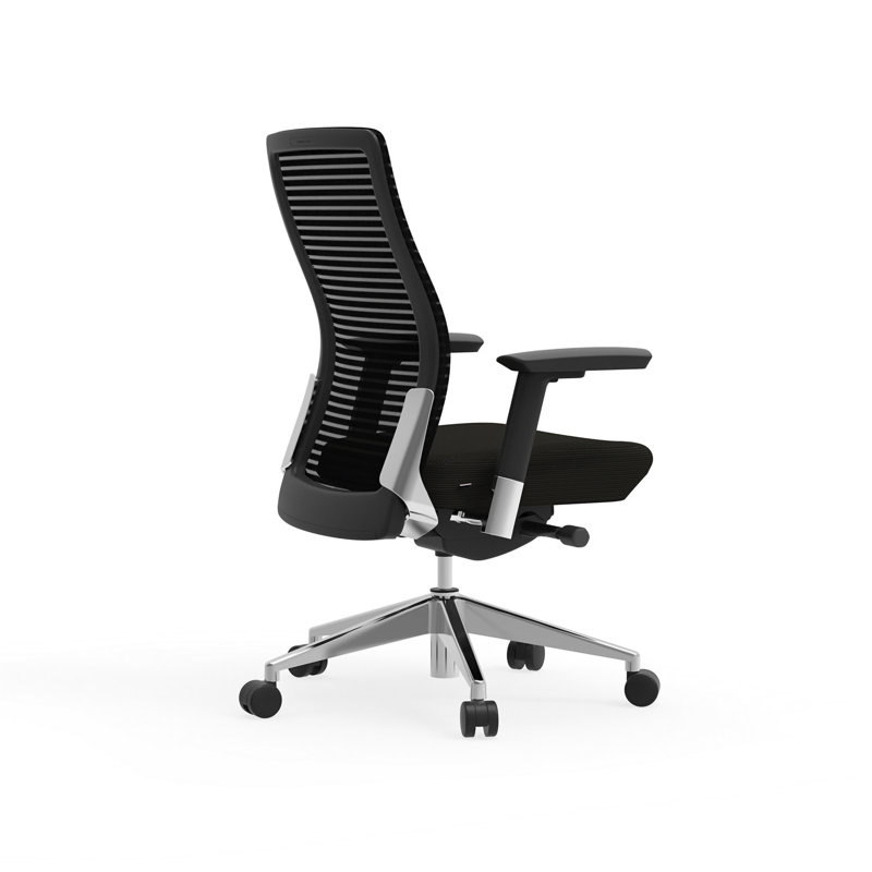 Chaise de bureau Kaylae, Noir, Noir