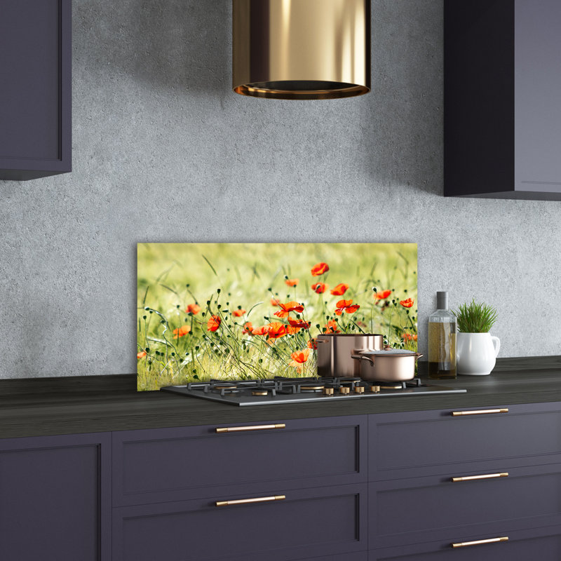 Liridon 50cm W x 100cm L Glass Peel and Stick Panel