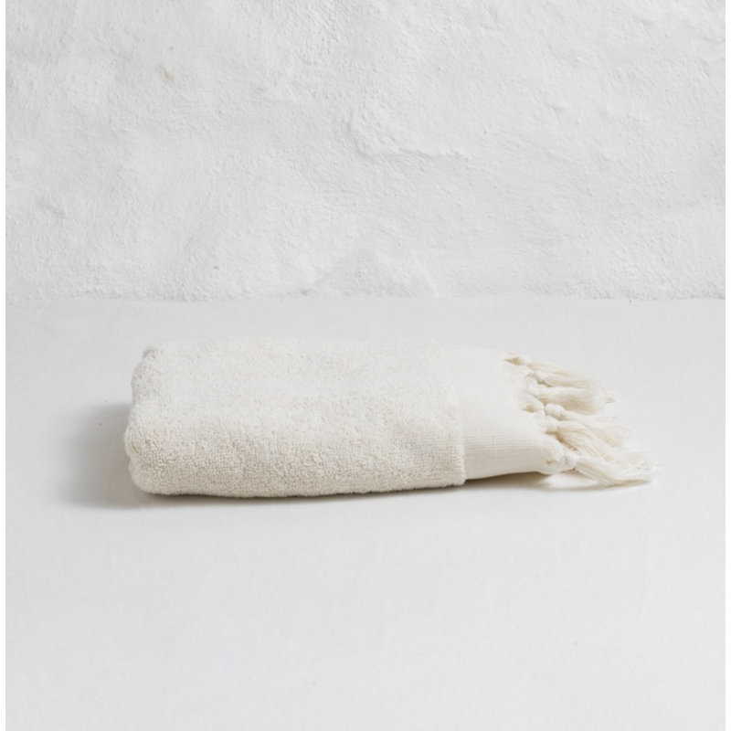 Plain Terry Bath Towel - White