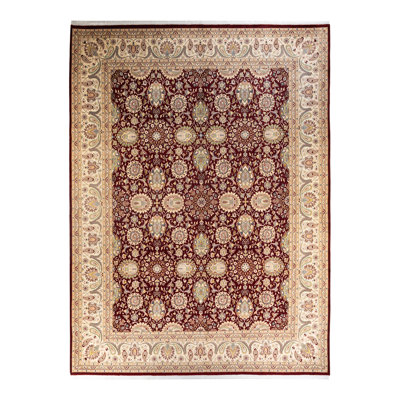 Classic One-of-a-Kind 9' 2" x 12' 7" Hand Knotted Area Rug