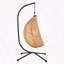 Chaise hamac en rotin tissé et rembourré