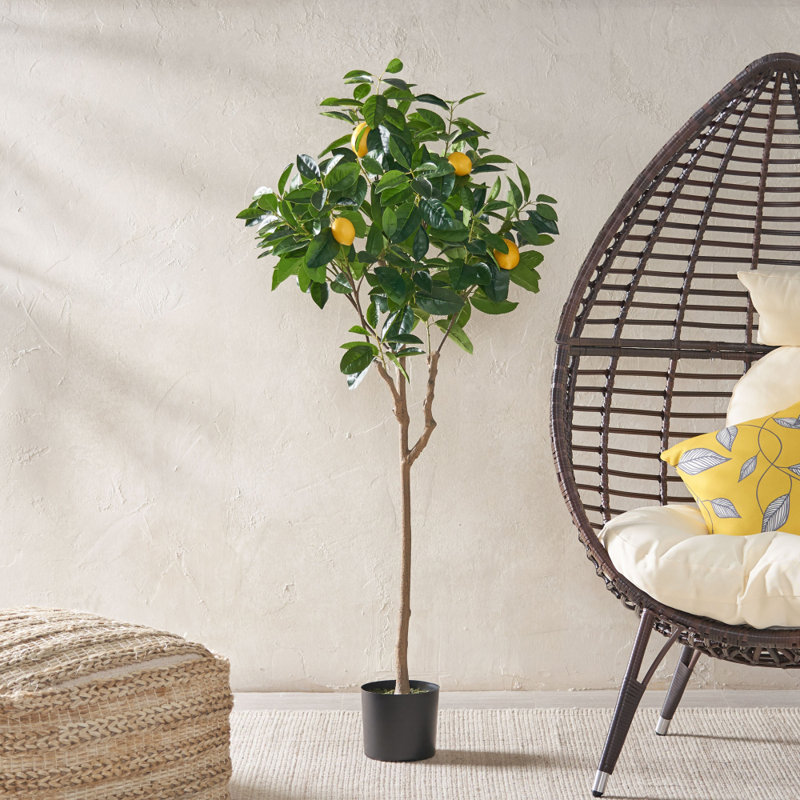 59 In. Artificial Lemon Tree Artificial Tree