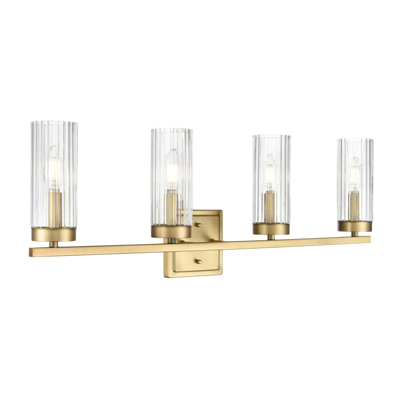 Turman 29.75" Wide 4-Light Vanity, Vintage Brass