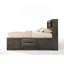 Grey Oak Finish Queen Bed W/Storage
