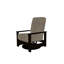 Chaise berçante pivotante cachée en polymère Leeward-98358864-98358840