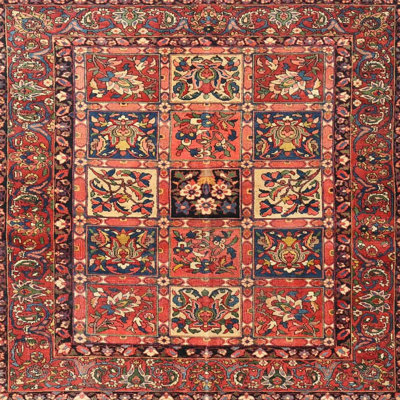 Tapis oriental rouge / beige / brun