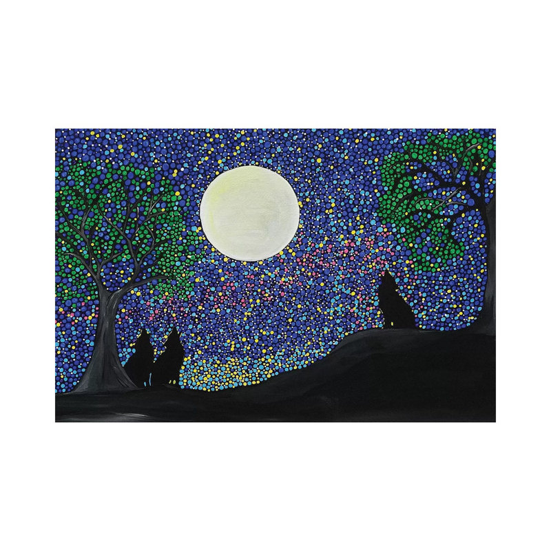 Wolf Cry by Rachel Olynuk - Gallery-Wrapped Canvas Giclée on Canvas, Canvas, 20.32 cm H x 30.48 cm W