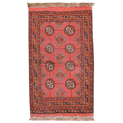 High-Quality Hand-Knotted Red And Multi Area Rug