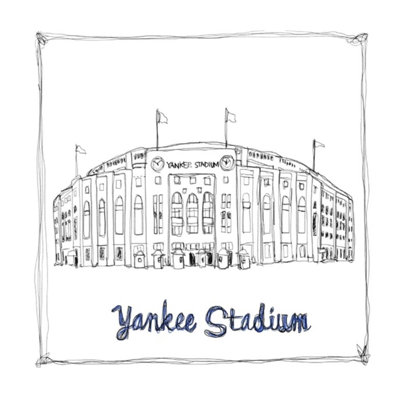 Yankee Stadium Print by Sofia Fox