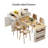Modern Farmhouse Extendable Kitchen Island with Built-in Power Outlets, Faux Marble Top, Side Storage Shelves, and Wine Glass Rack-1699513380