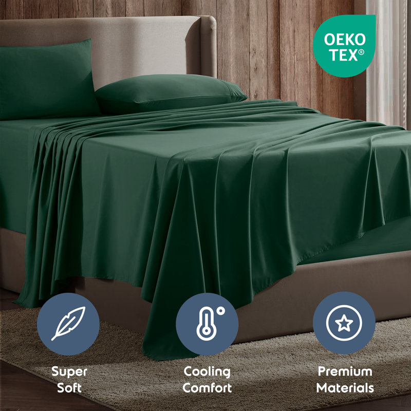 Ensemble de draps Luxury Collection Classic, Vert Everglade, Double TG