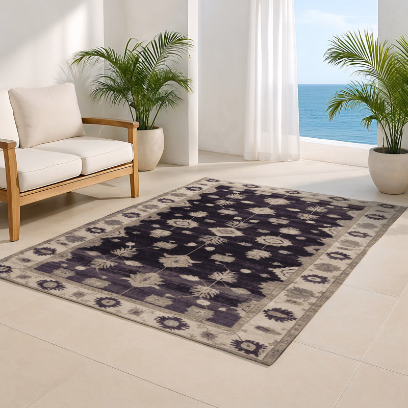 Tapis mauve intérieur et extérieur surteint, Rectangle 4pi x 6 pi