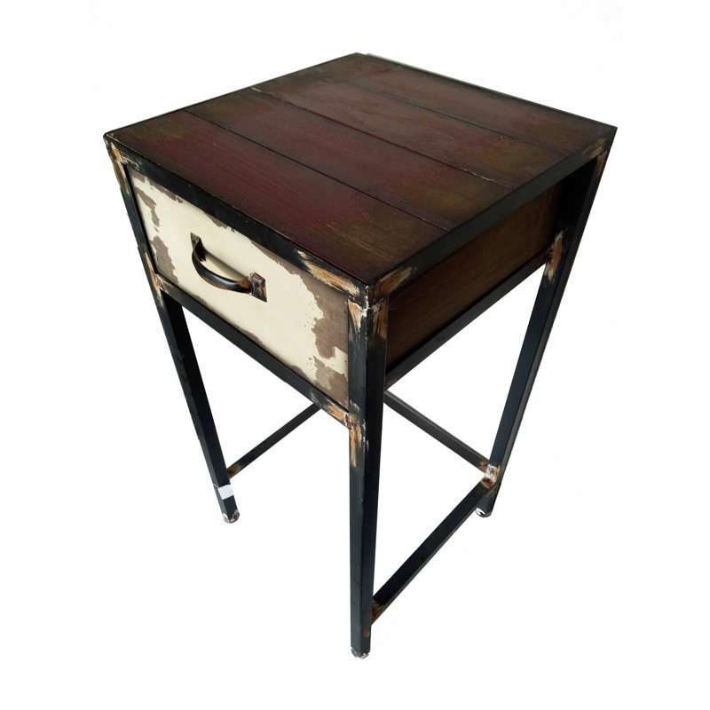 Dugazon 17.25'' W Metal Nightstand