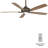 60" Dyno 5 - Blade LED Smart Standard Ceiling Fan with Remote Control and Light Kit Included-49700234