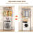 Heavy-duty Over Washer And Dryer Shelving Unit With 2-tier Adjustable Wire Shelves, Hanging Rod And Hooks For Laundry Room Storage Organization-121390136