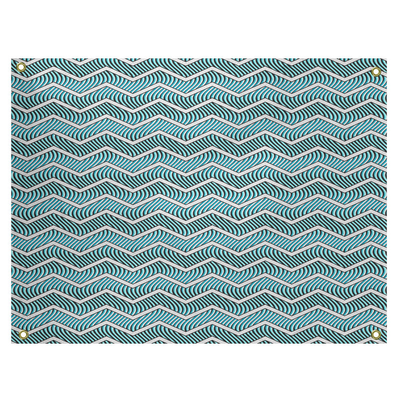Tapisserie Stephenie, H 26 po x l 36 po, Bleu sarcelle