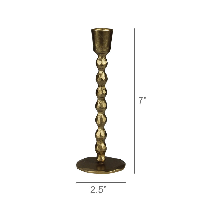 Porte-chandelles Talega, laiton - Lrg, H 7 po x l 2,5 po x P 2,5 po
