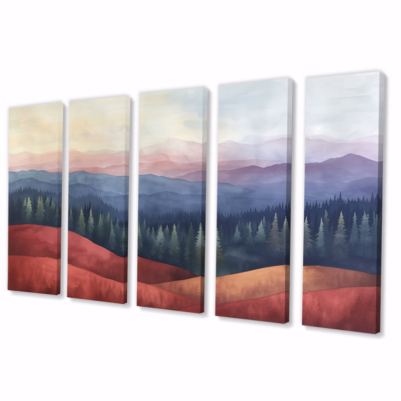 Christner - campagne, ensemble d'art sur toile, H 32 po x l 80 po