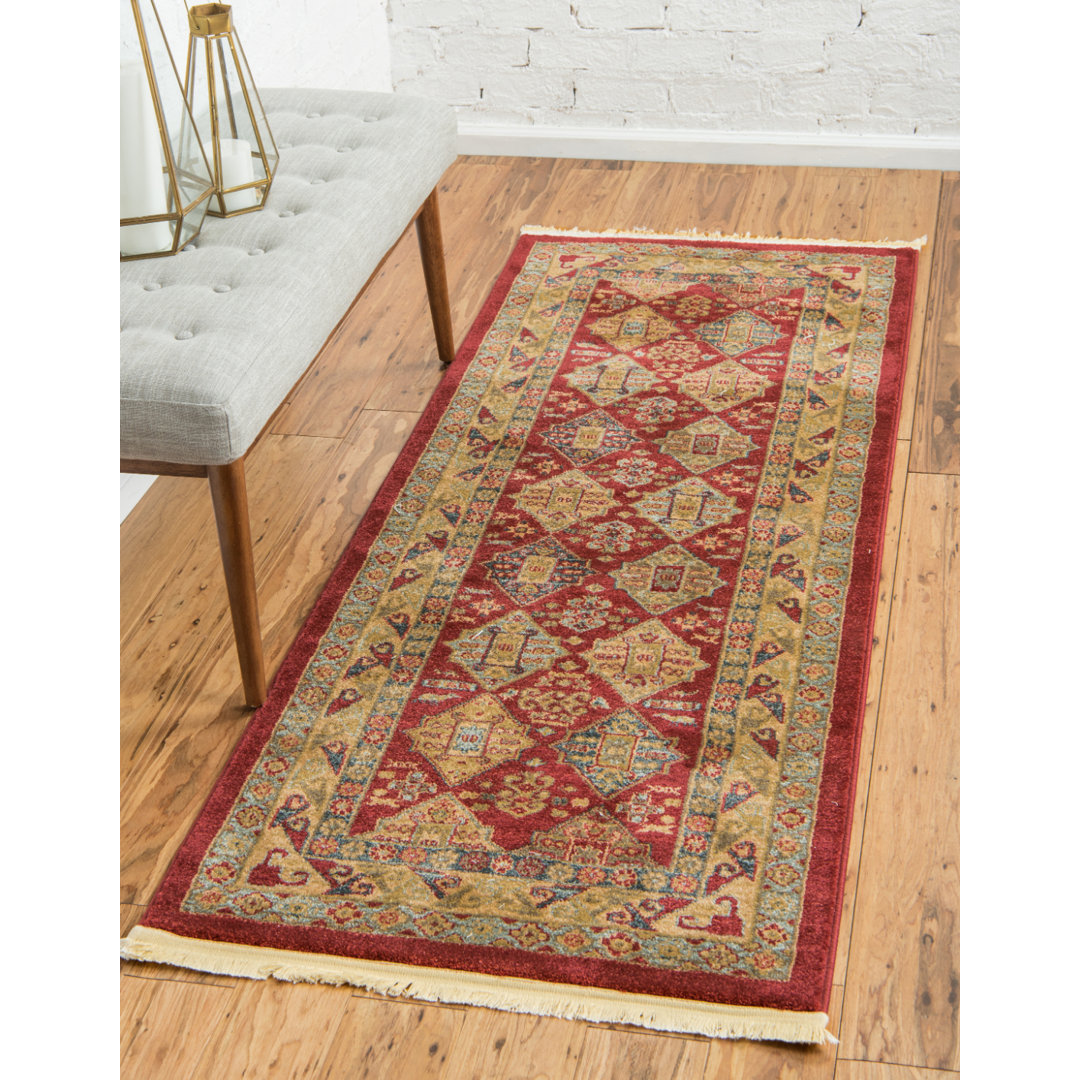 Eesi Red Area Rug Bungalow Rose Rug 