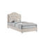 Ensemble de chambre complet, meuble de rangement rembourré, beige, 3 pièces avec commode-136170702