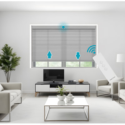 Motorized Cellular Honeycomb Shades, Light-Filtering
