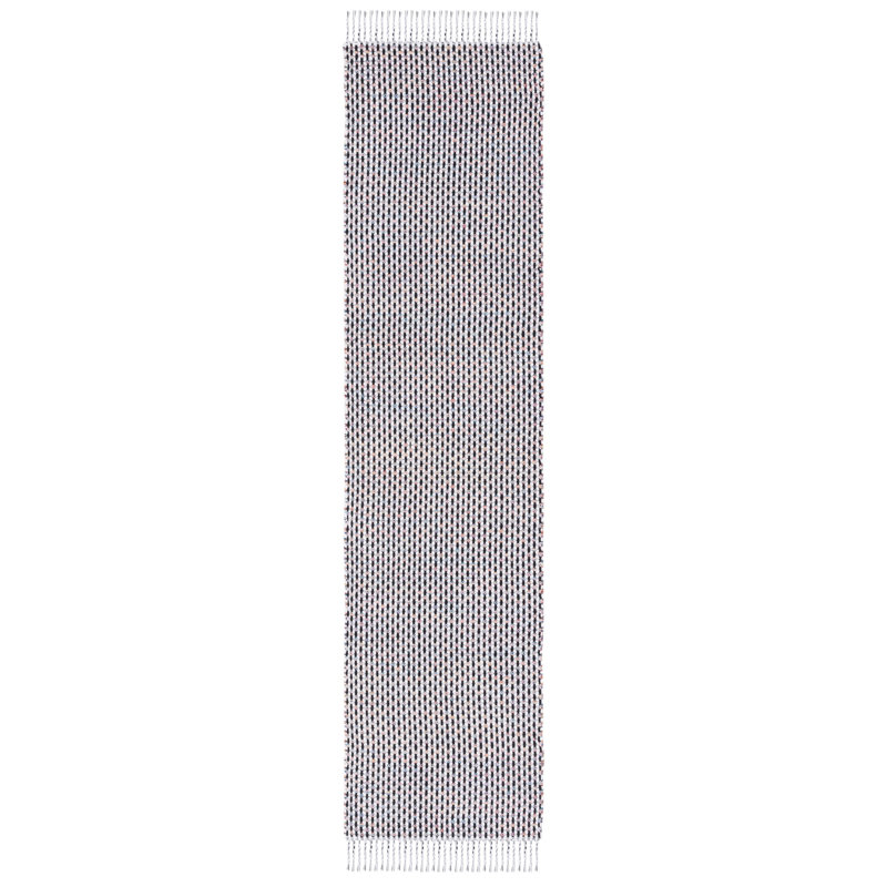 Haldo Flat Weave Cotton Striped Rug, Runner 2'3" x 9'