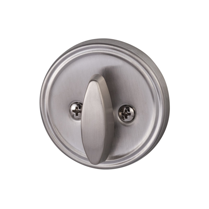 Single Cylinder Deadbolt, Grade 2, Satin Nickel