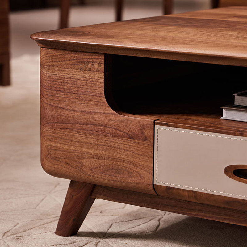 walnut luxury high-end coffee table
