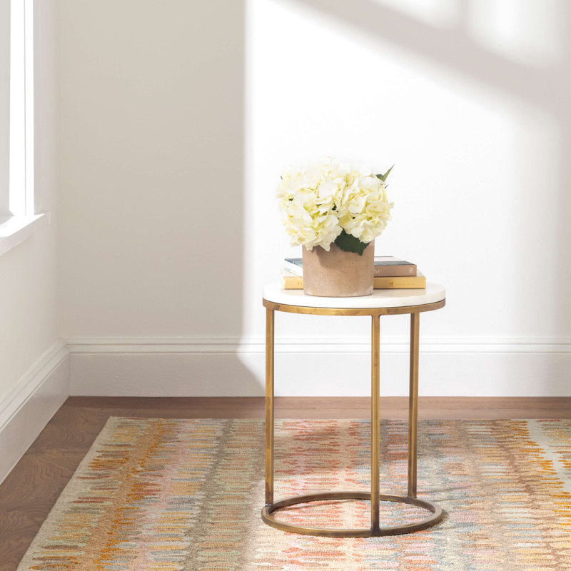 Paint Chip Stone Hand Micro Hooked Wool Rug, Rectangle 9'6" x 13'6"
